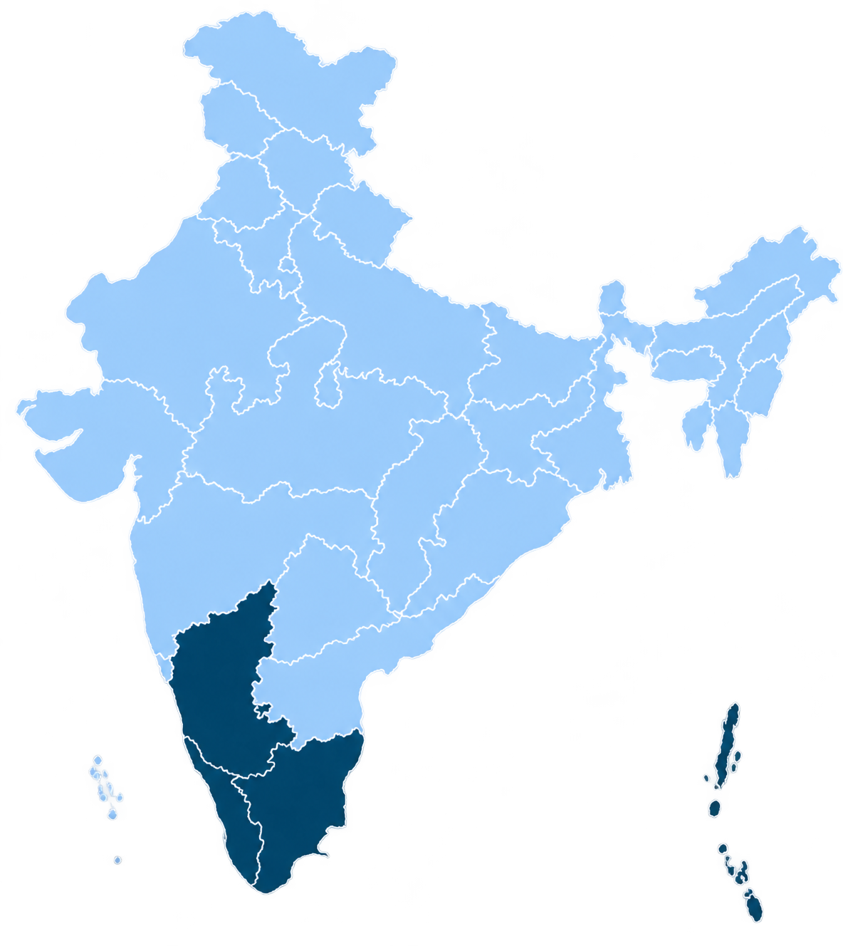 India South Map